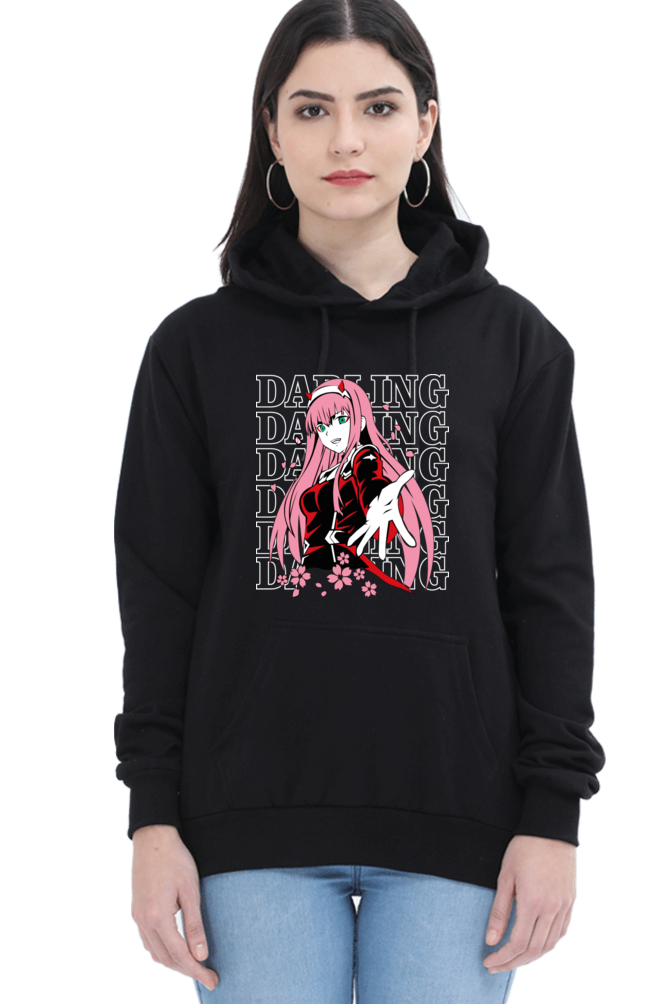 Women's Graphic Printed Hooded Sweatshirt