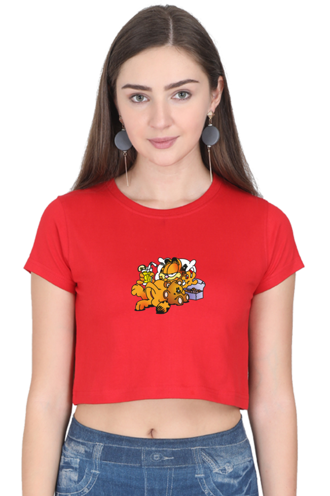 Women's Garfield Graphic Crop Top