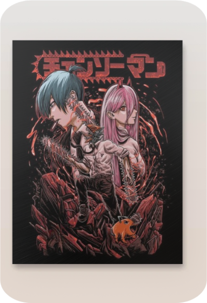 Chainsaw Man Metal Poster