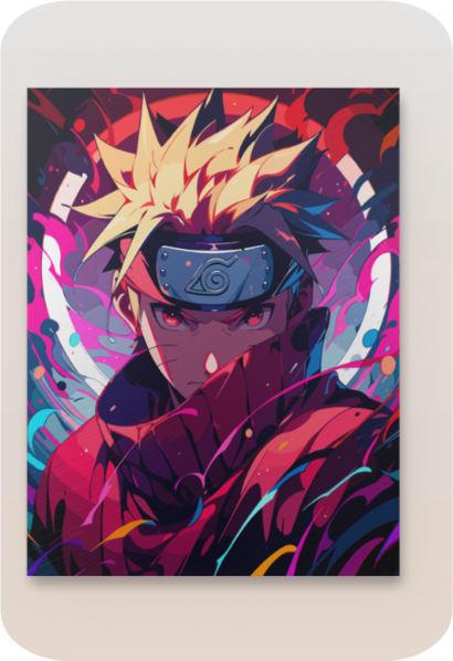 Naruto Metal Poster