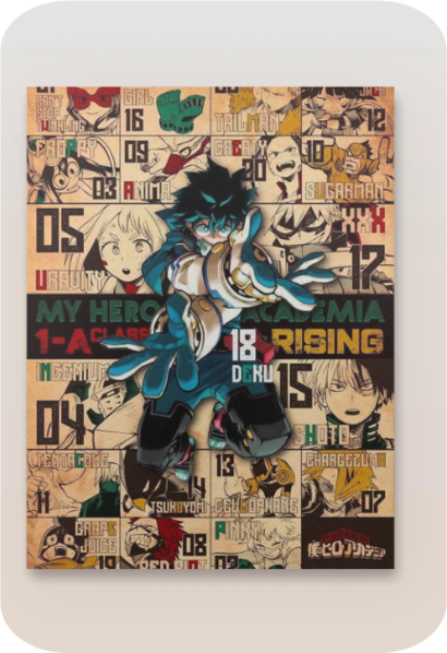 My Hero Academia Metal Poster