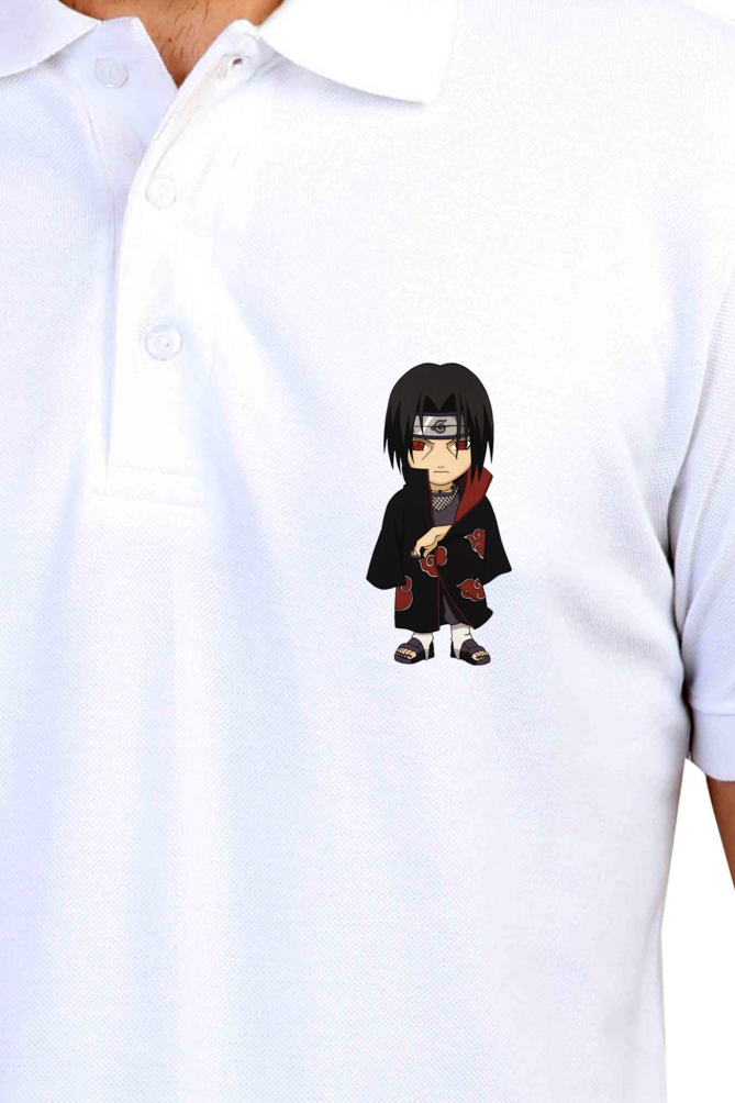 Men's Itachi Print Polo Half Sleeve