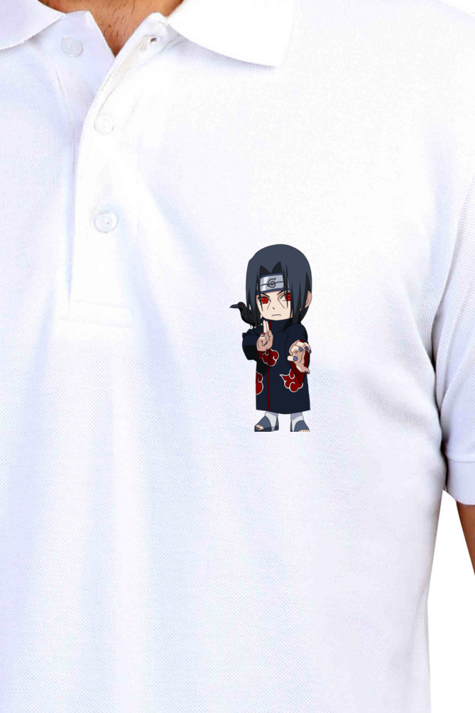 Men's Itachi Print Polo Half Sleeve