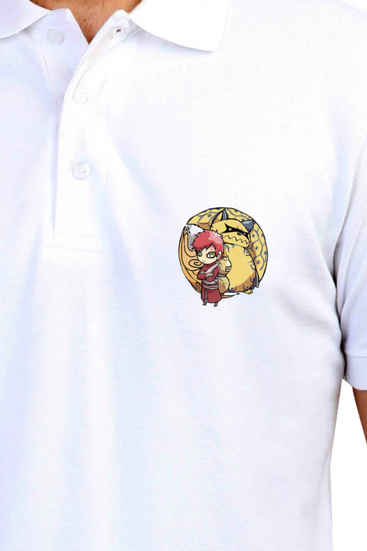 Men's Gaara Print Polo Half Sleeve