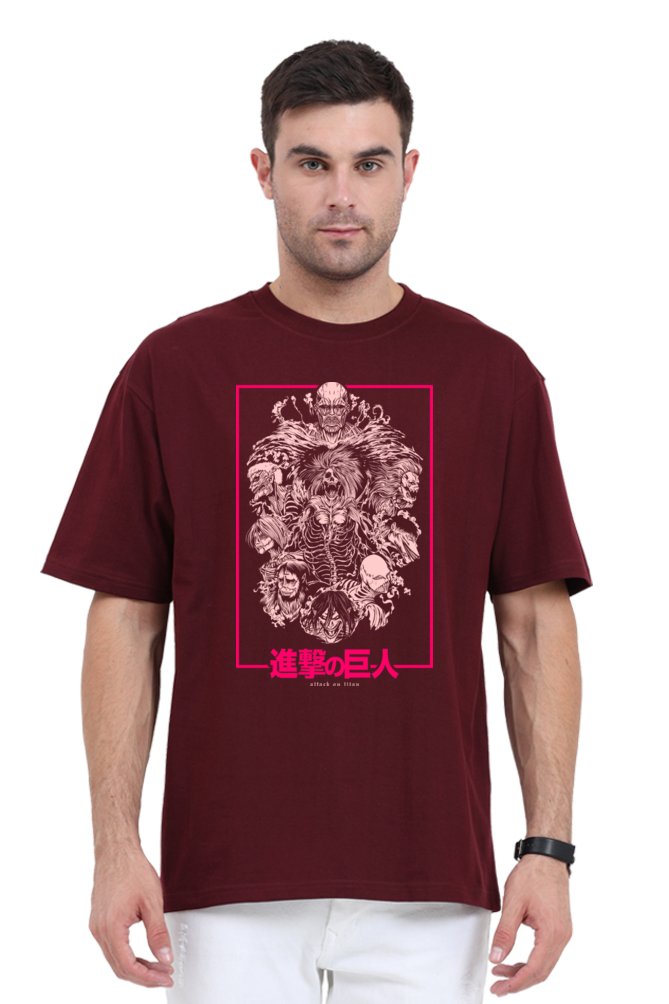 Unisex Attack On Titan Oversized T-shirt
