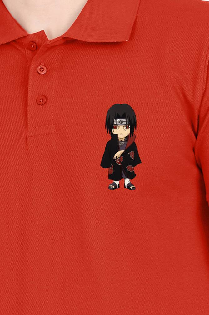 Men's Itachi Print Polo Half Sleeve