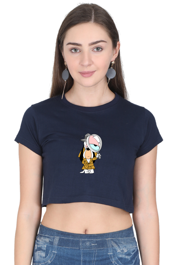 Women's Droopy Dog Graphic Crop Top