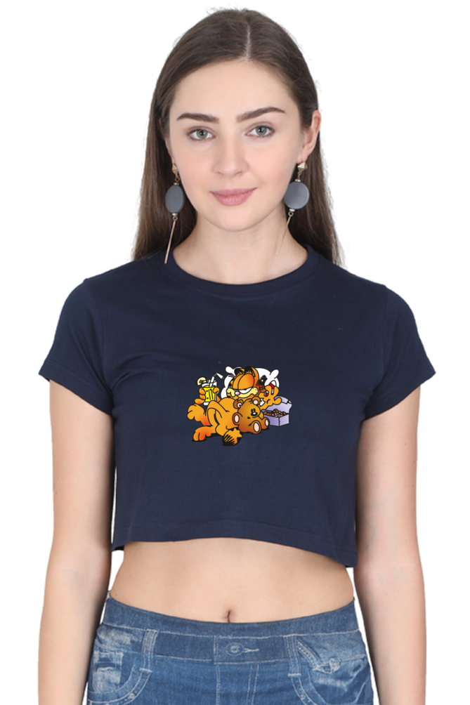 Women's Garfield Graphic Crop Top