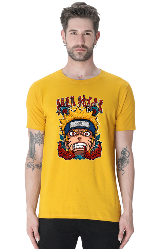 Men's Naruto Half Sleeve T-shirt