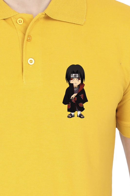 Men's Itachi Print Polo Half Sleeve