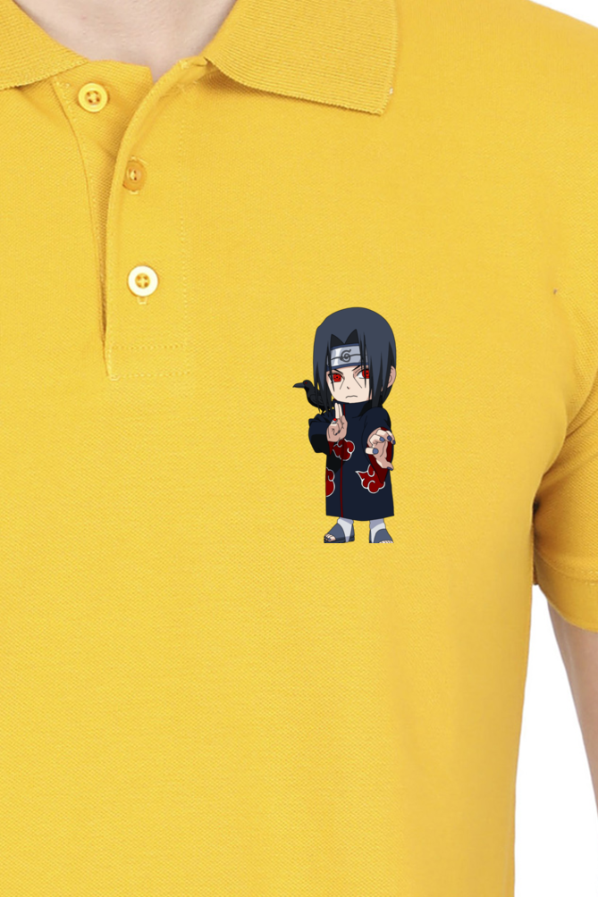 Men's Itachi Print Polo Half Sleeve