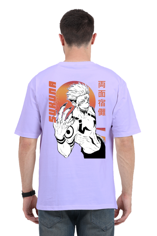 Unisex Lavender Sukuna Oversized T-shirt