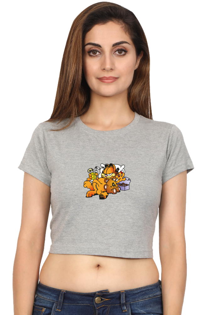 Women's Garfield Graphic Crop Top