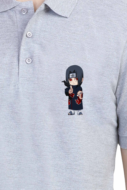 Men's Itachi Print Polo Half Sleeve