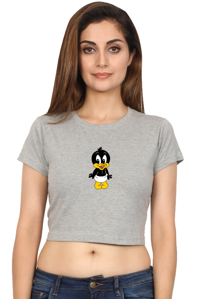 Women's Baby Daffy Duck Graphic Crop Top