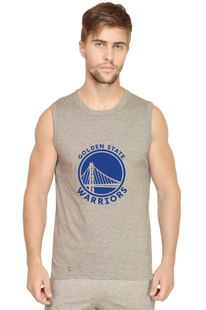 Men's Golden State Warriors Graphic Printed Sleeveless Tank Top Gym Vest