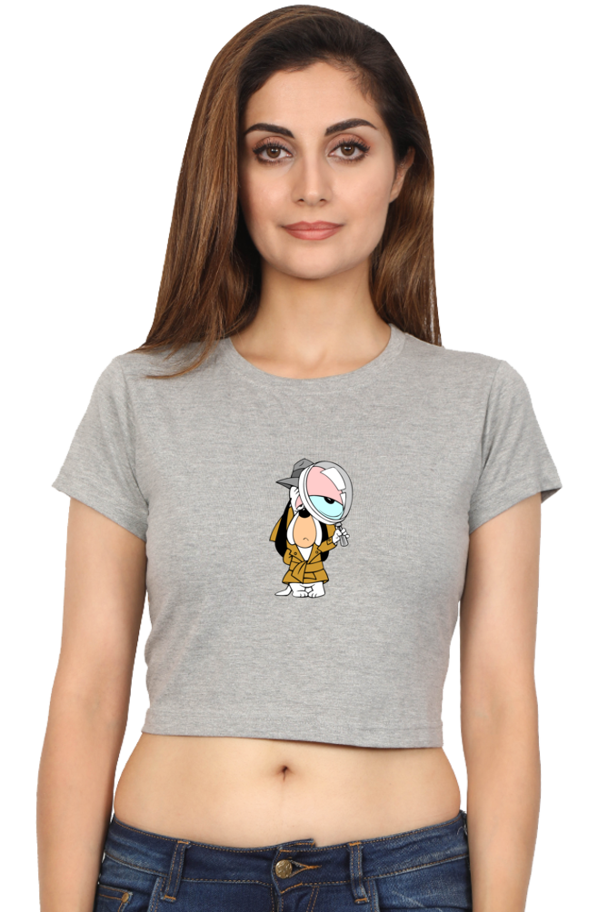 Women's Droopy Dog Graphic Crop Top