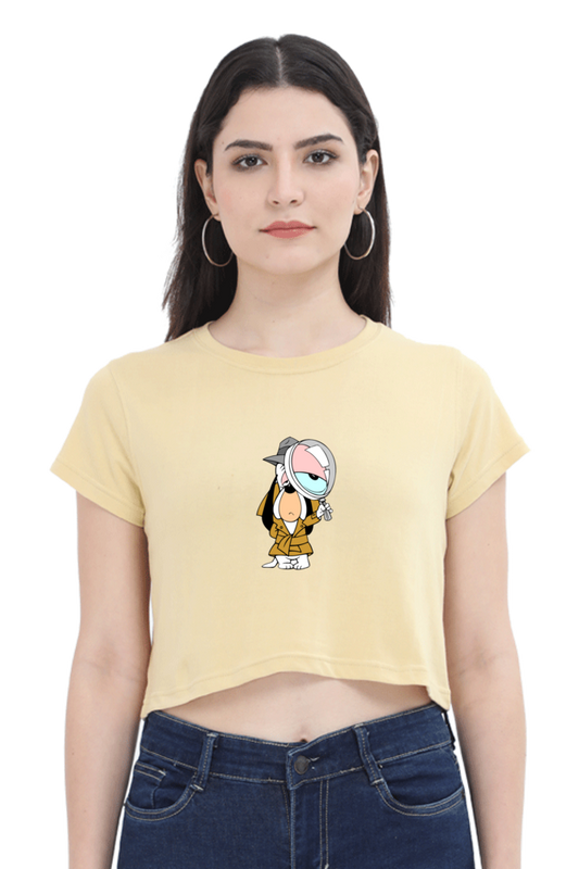 Women's Droopy Dog Graphic Crop Top