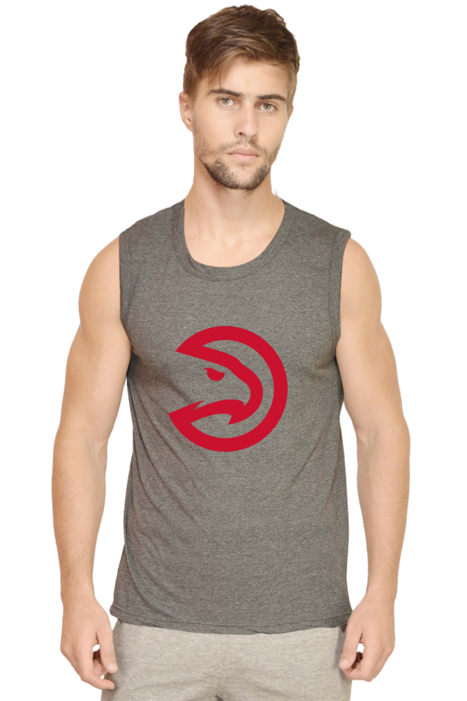 Men's Atlanta Hawks Graphic Printed Sleeveless Tank Top Gym Vest