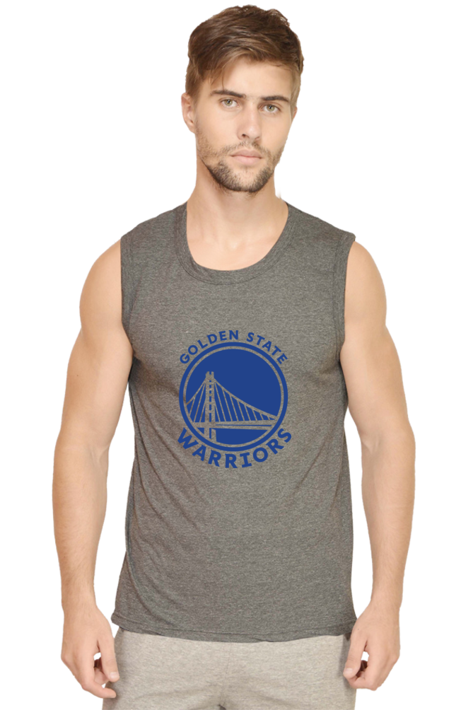 Men's Golden State Warriors Graphic Printed Sleeveless Tank Top Gym Vest