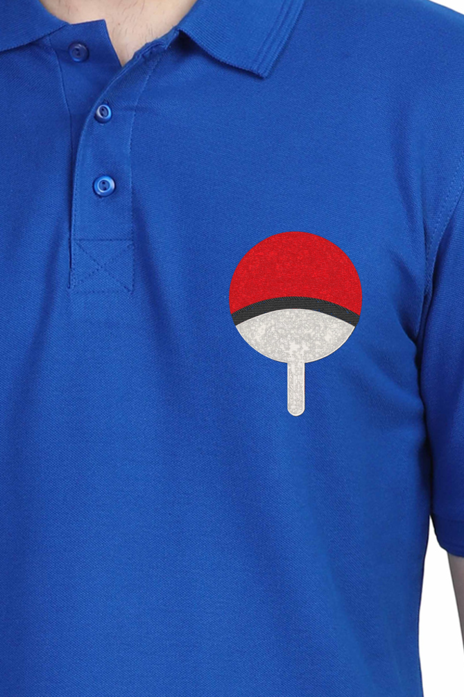 Men's Uchiha Embroidered Polo T-shirt