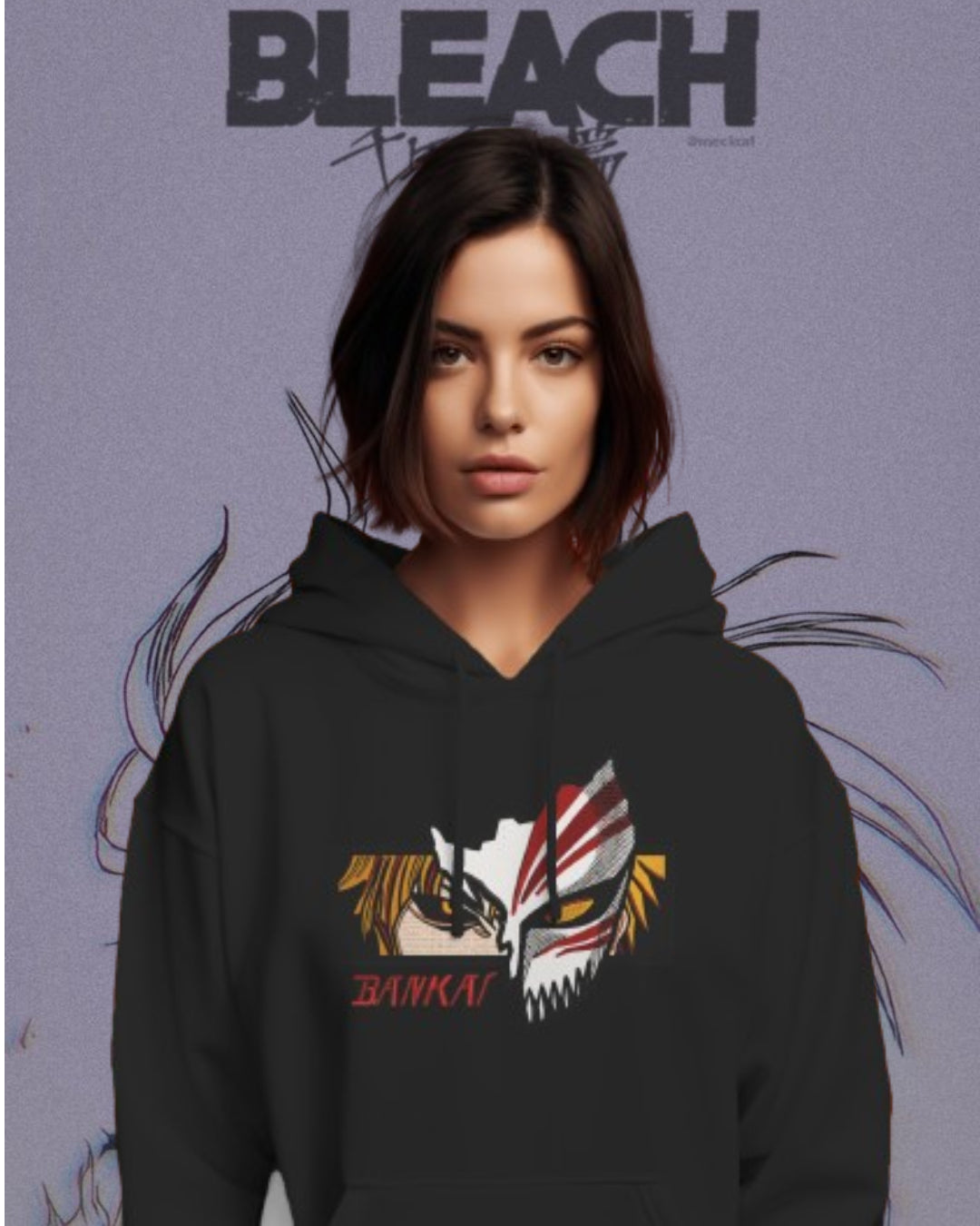 Unisex Ichigo Zanpakuto Hooded Sweatshirt