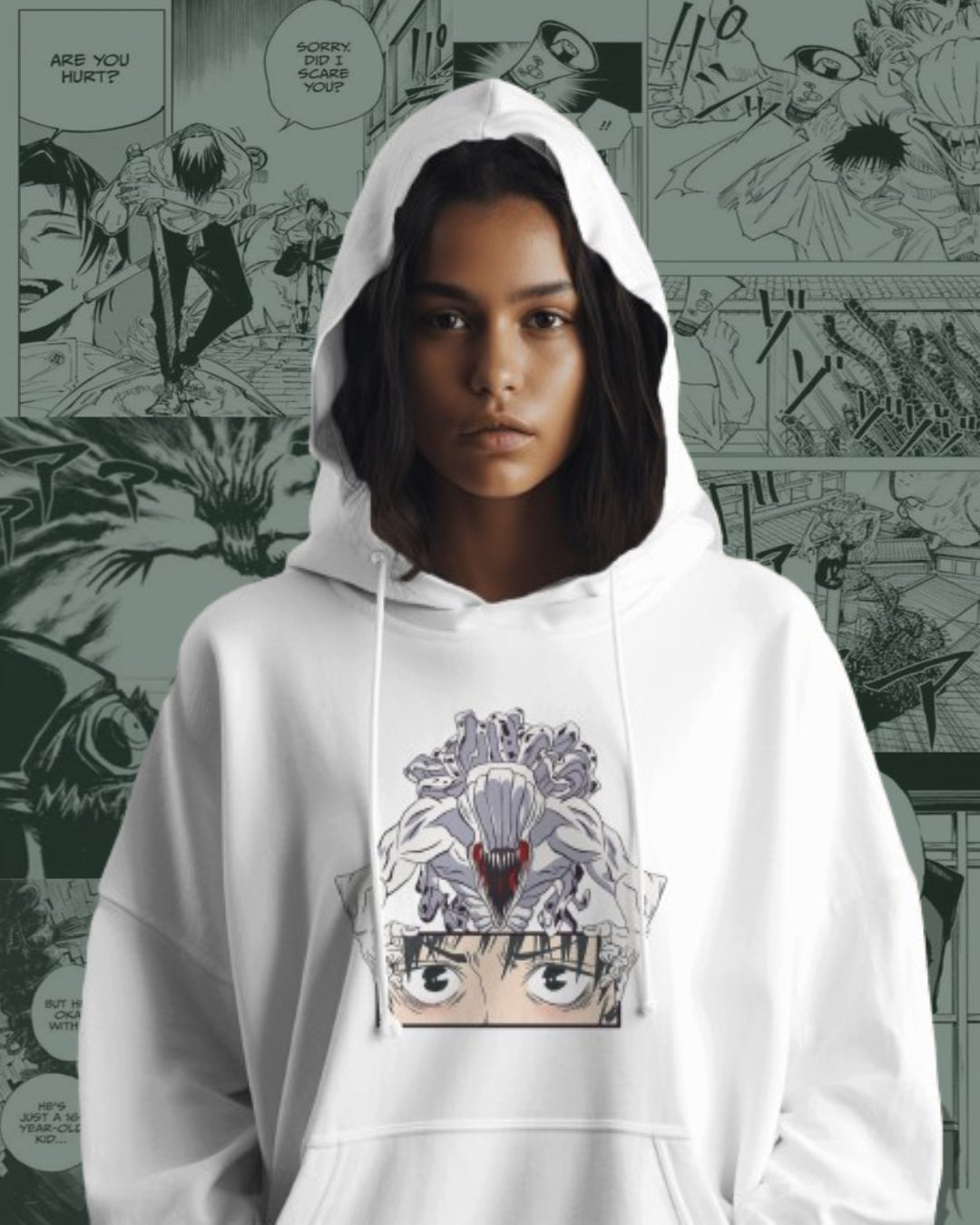 Unisex Yuta Oversized Hooded Sweatshirt