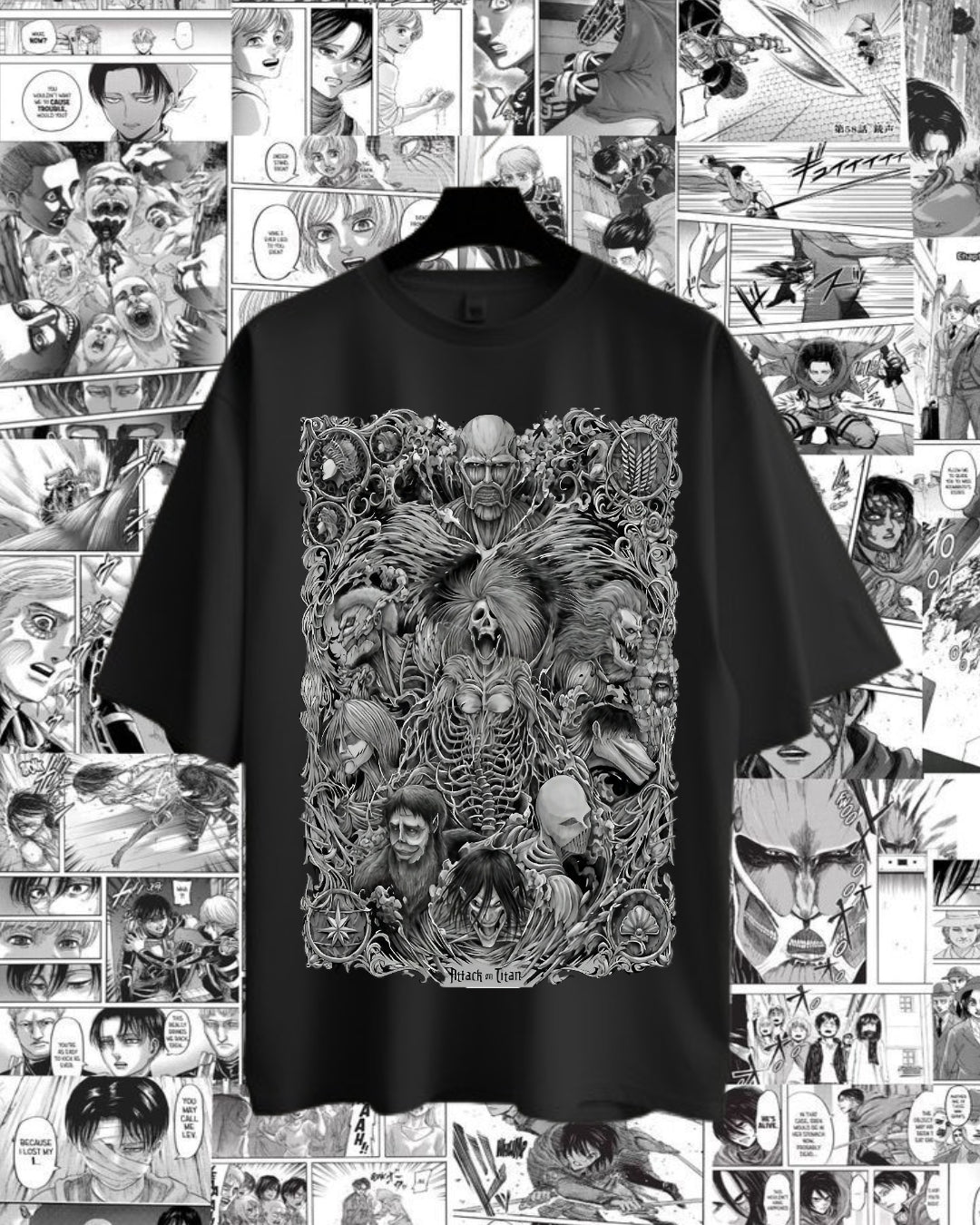 Unisex Attack On Titan Oversized T-shirt