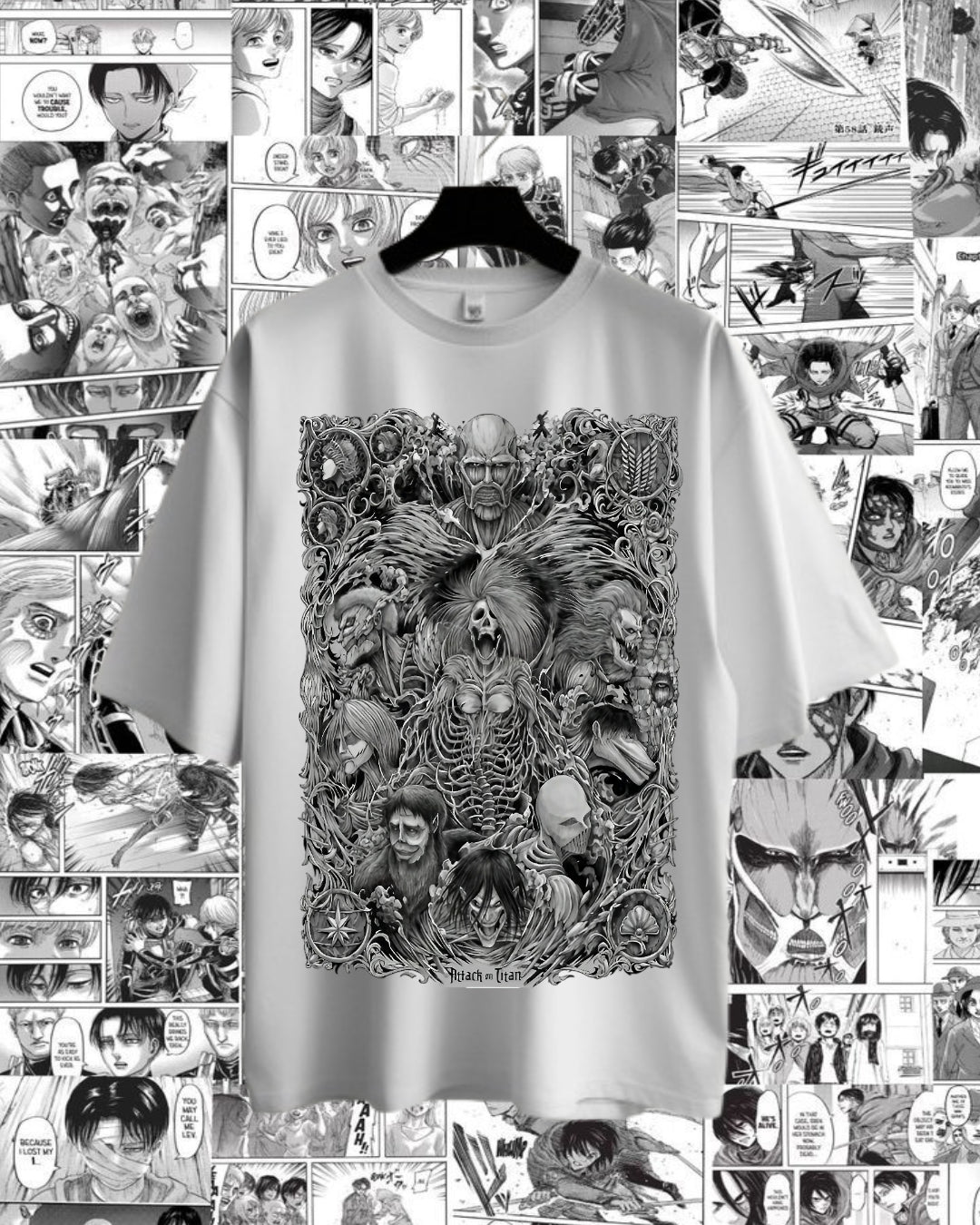 Unisex Attack On Titan Oversized T-shirt