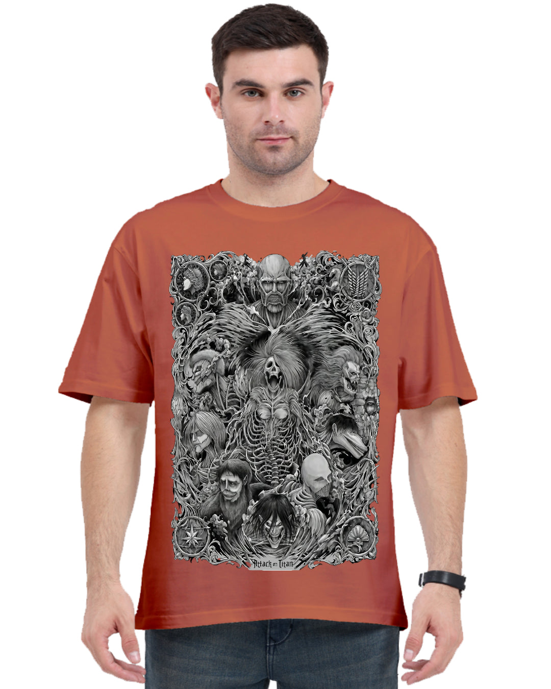 Unisex Attack On Titan Oversized T-shirt