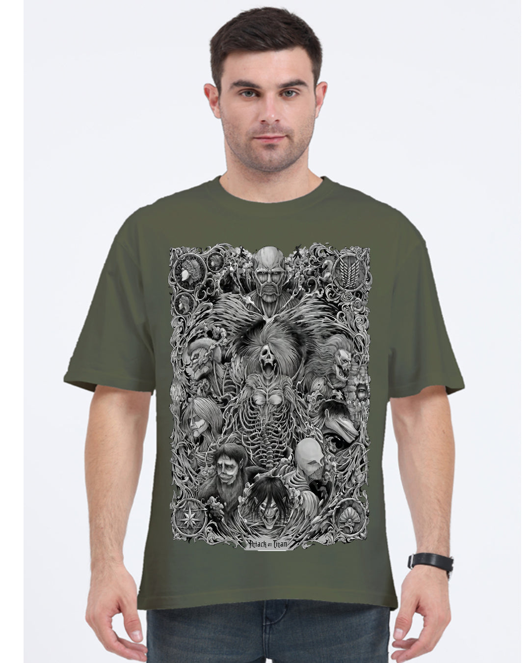 Unisex Attack On Titan Oversized T-shirt