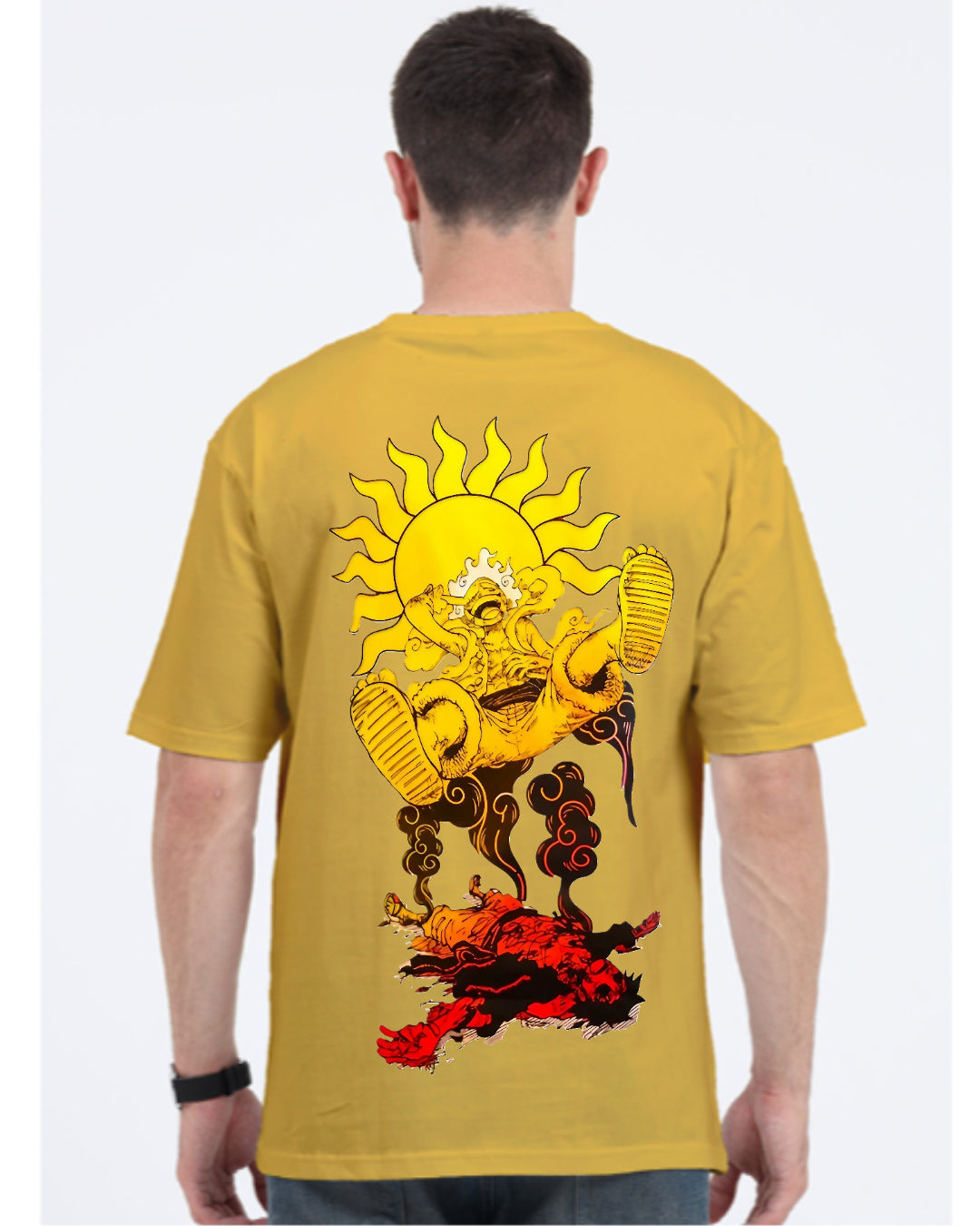 Unisex Luffy Sun God Oversized T-shirt