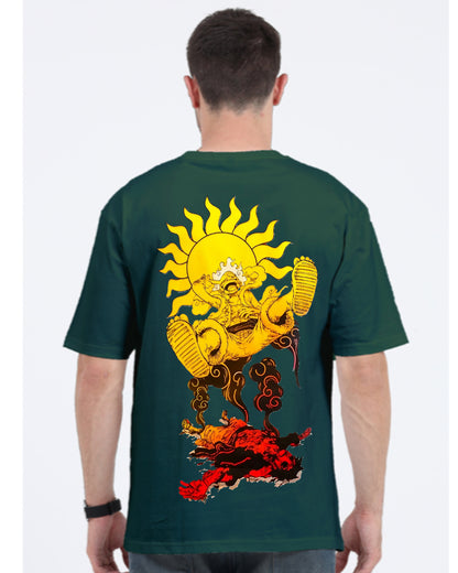 Unisex Luffy Sun God Oversized T-shirt