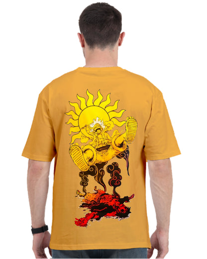 Unisex Luffy Sun God Oversized T-shirt