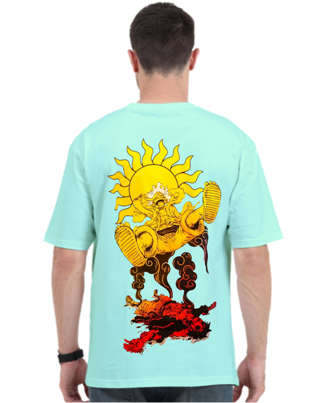 Unisex Luffy Sun God Oversized T-shirt