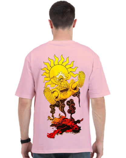 Unisex Luffy Sun God Oversized T-shirt