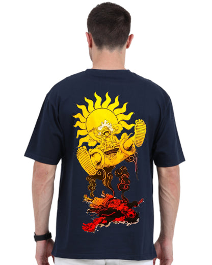 Unisex Luffy Sun God Oversized T-shirt