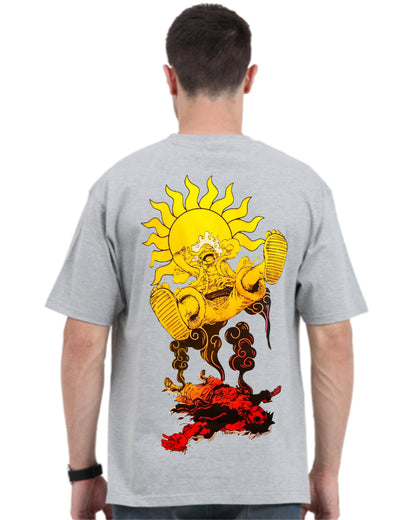 Unisex Luffy Sun God Oversized T-shirt