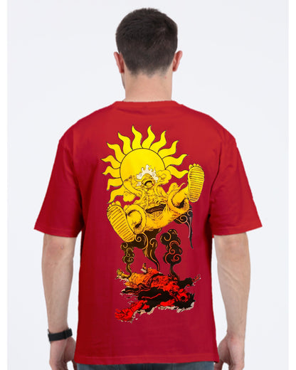 Unisex Luffy Sun God Oversized T-shirt