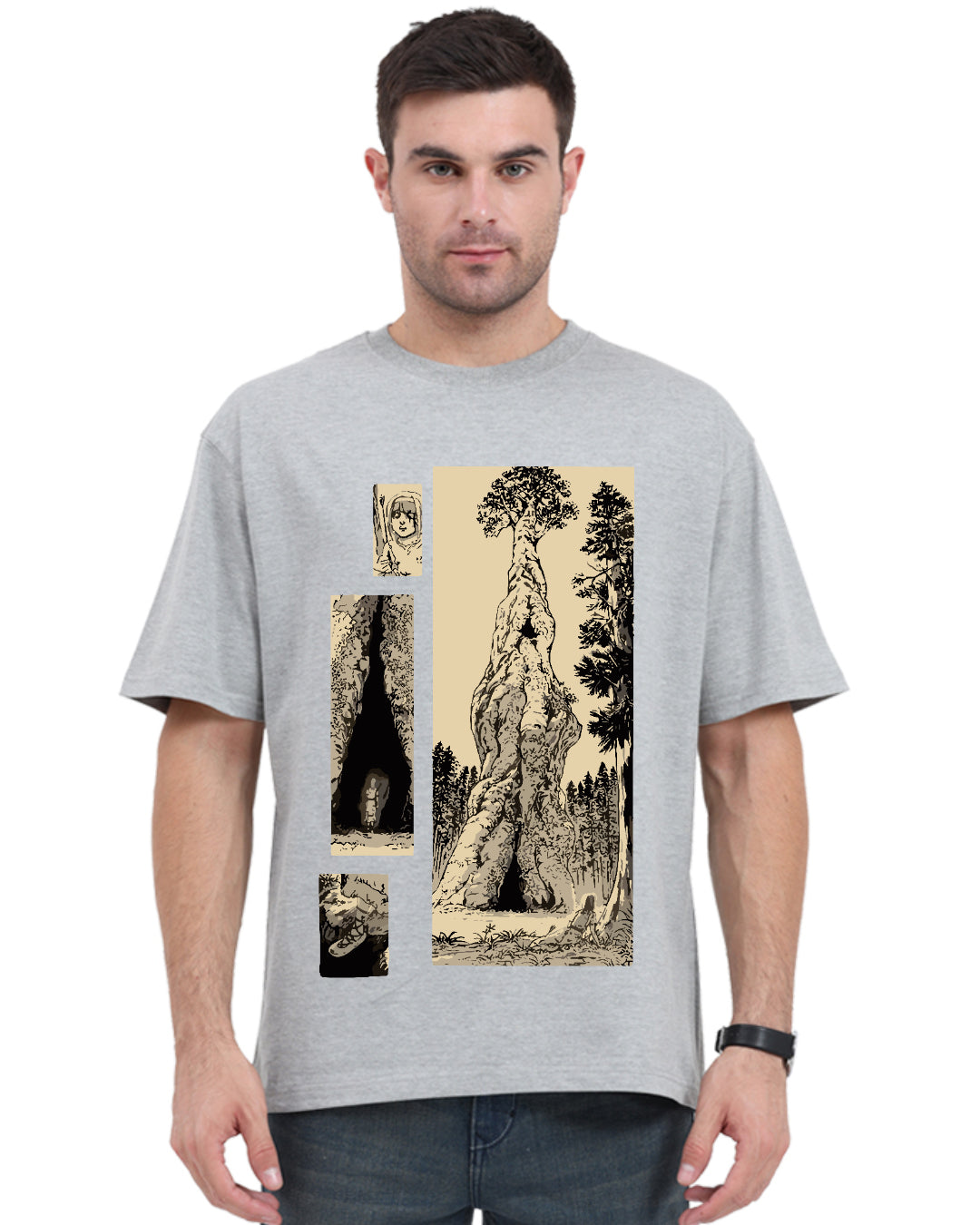 Unisex Attack On Titan Oversized T-shirt