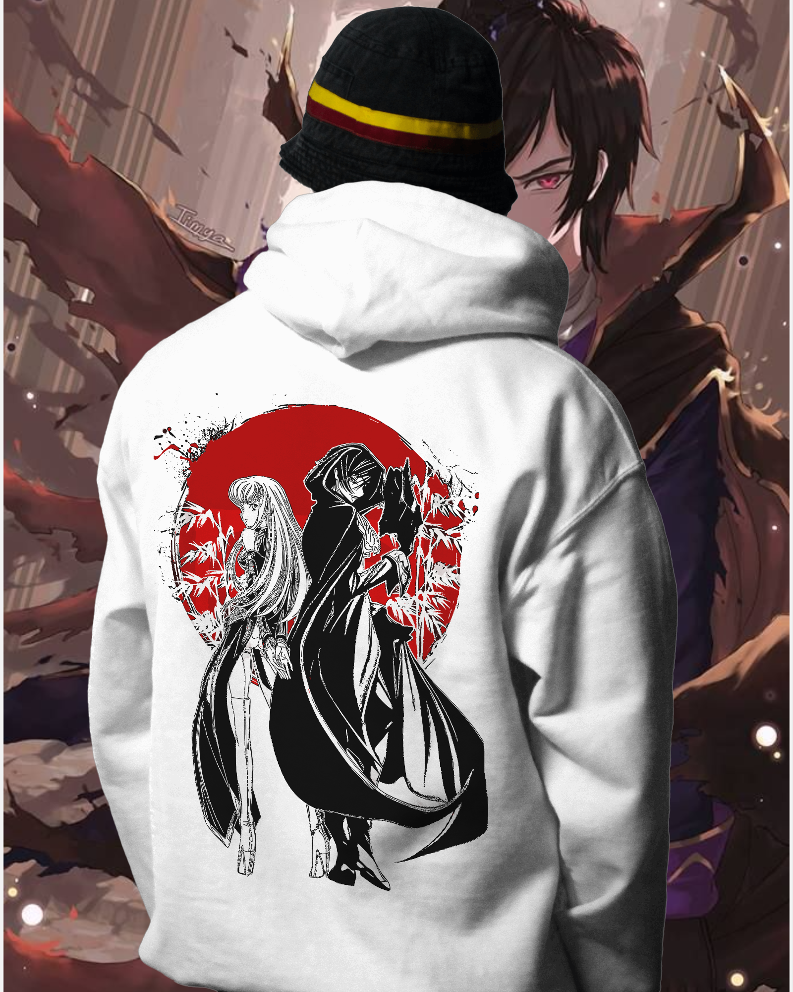 Mittens Code Geass Unisex Code Geass Oversized Hooded Sweatshirt – OG SENSEI
