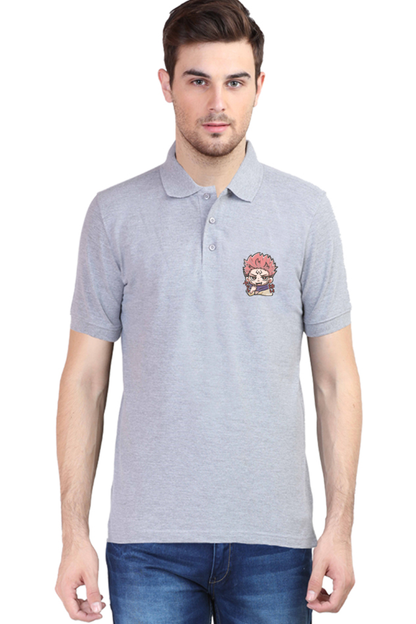 Men's Sakuna Print Polo Half Sleeve